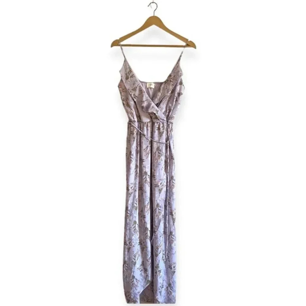 Everly Purple Floral Maxi Dress